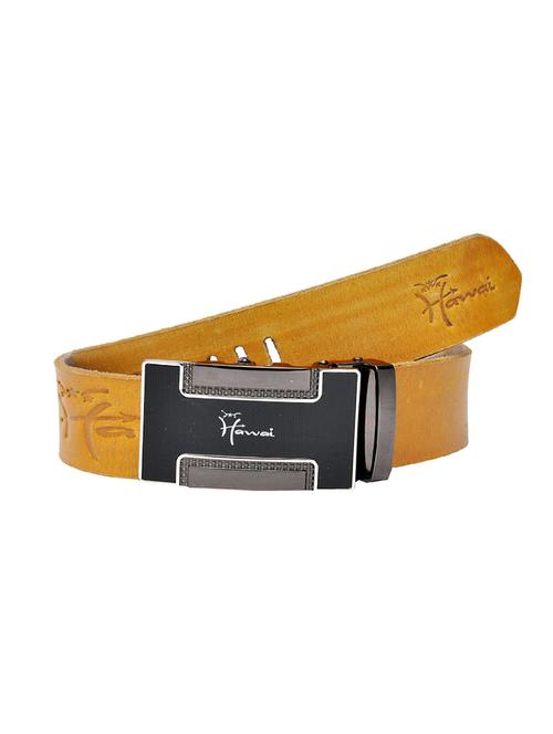 yellow leather belt - 14117126 - Very Small Image - 1