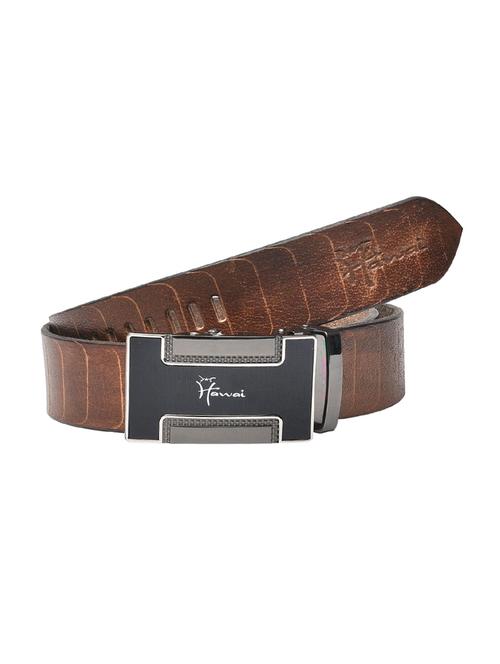 brown leather belt - 14117132 - Very Small Image - 1