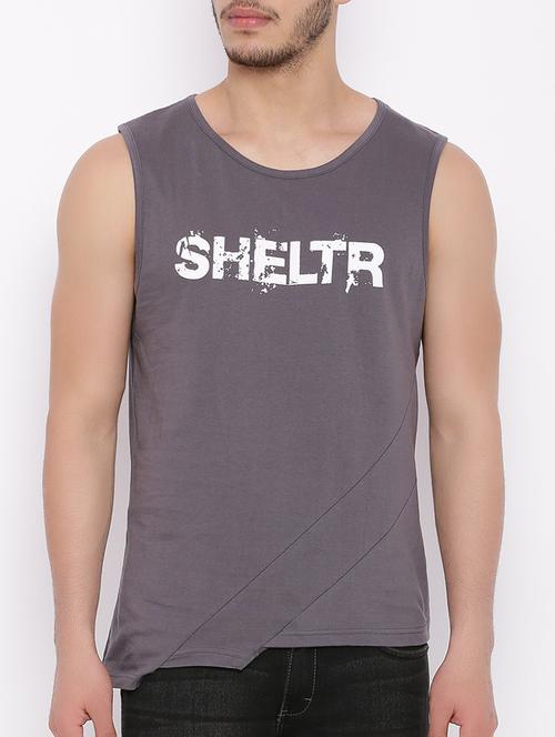 grey cotton vest - 14117606 - Very Small Image - 1