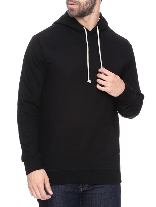 solid black cotton sweatshirt - 14117984 - Very Small Image - 1