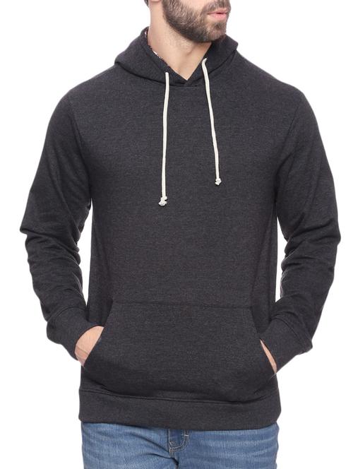 solid charcoal grey cotton sweatshirt - 14117985 - Very Small Image - 1