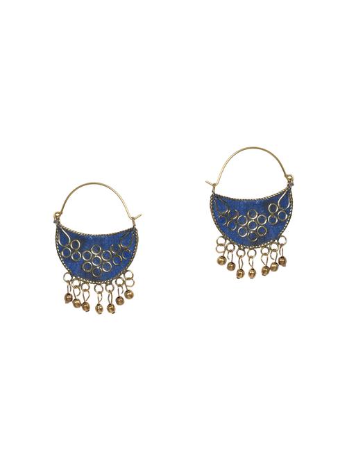 multi colored brass drop earrings - 14119486 - Very Small Image - 1