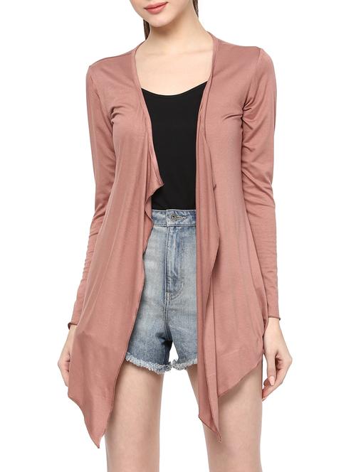 brown viscose shrug - 14119582 - Very Small Image - 1