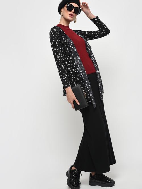 black printed viscose shrug - 14119590 - Very Small Image - 1