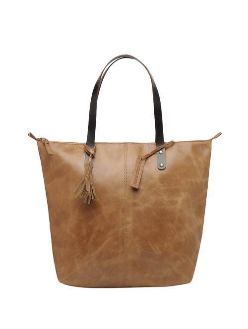 tan leather regular tote - 14119626 - Very Small Image - 1