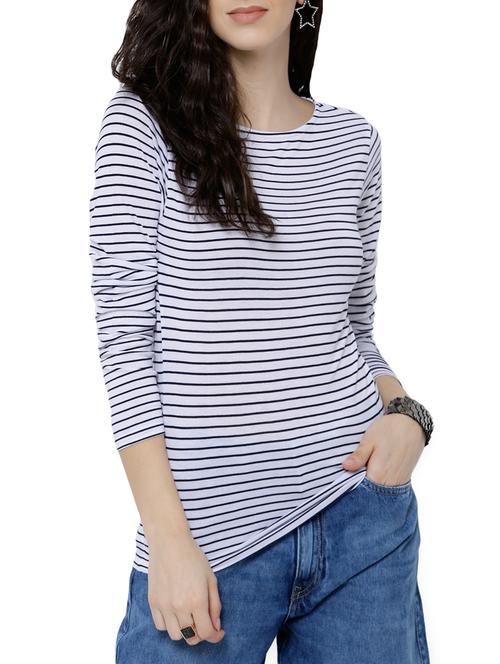white viscose regular tee - 14120094 - Very Small Image - 1