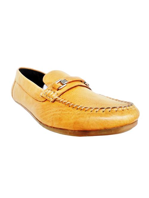 tan leather slip on loafer - 14121646 - Very Small Image - 1