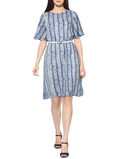blue rayon dress - 14123404 - Very Small Image - 1