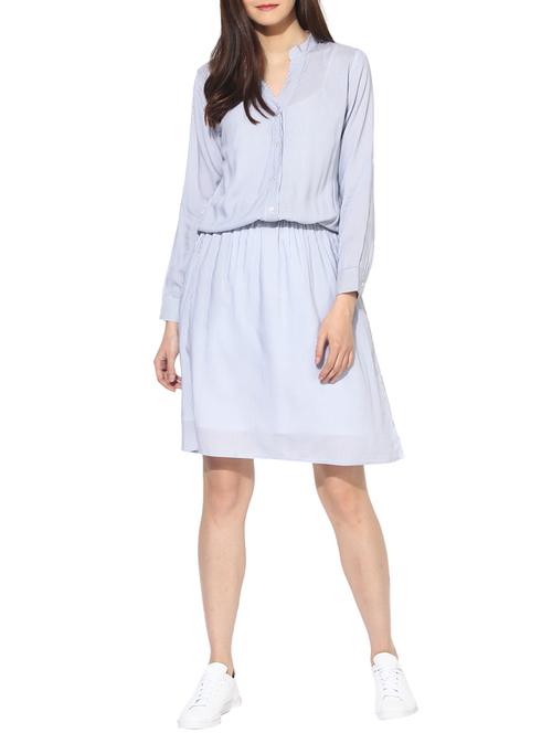 blue rayon dress - 14123409 - Very Small Image - 1