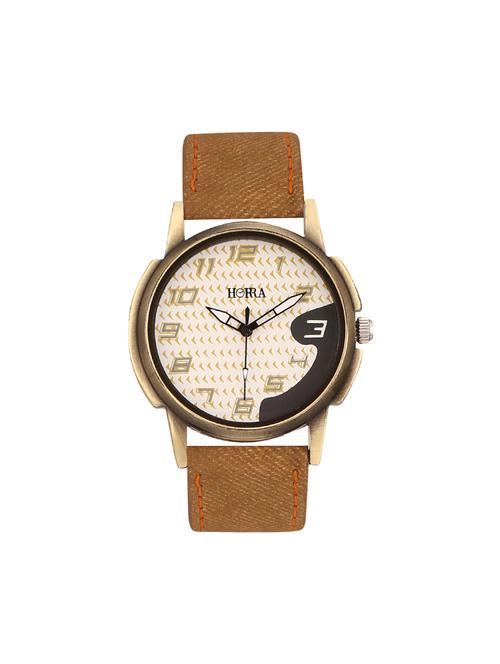 horra round analog dial watch - 14123676 - Very Small Image - 1