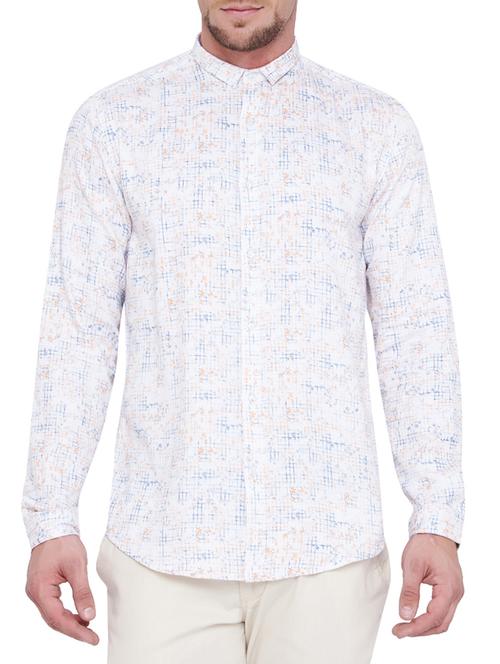 white cotton casual shirt - 14123956 - Very Small Image - 1