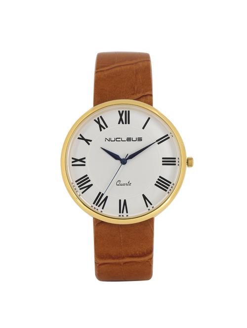 nucleus analog round white dial watch - 14124240 - Very Small Image - 1