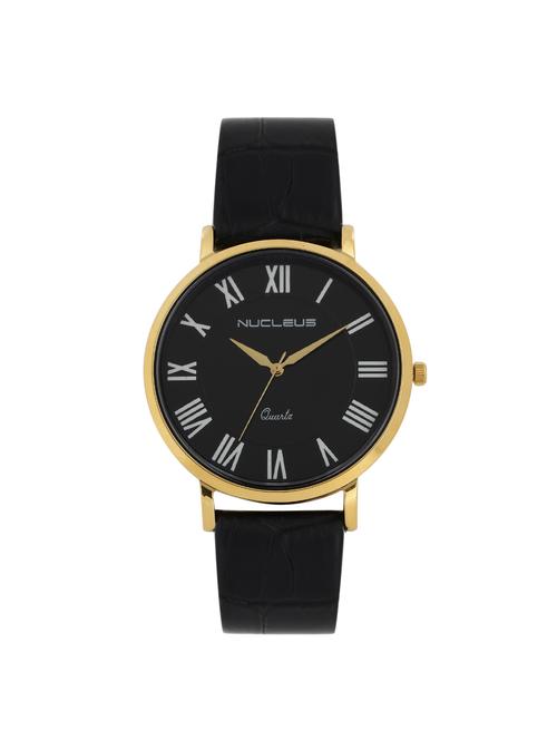 nucleus analog round black dial watch - 14124242 - Very Small Image - 1