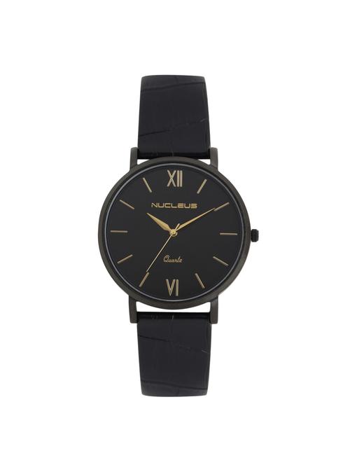 nucleus analog round black dial watch - 14124244 - Very Small Image - 1