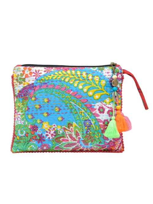 multi colored cotton pouch - 14124319 - Very Small Image - 1