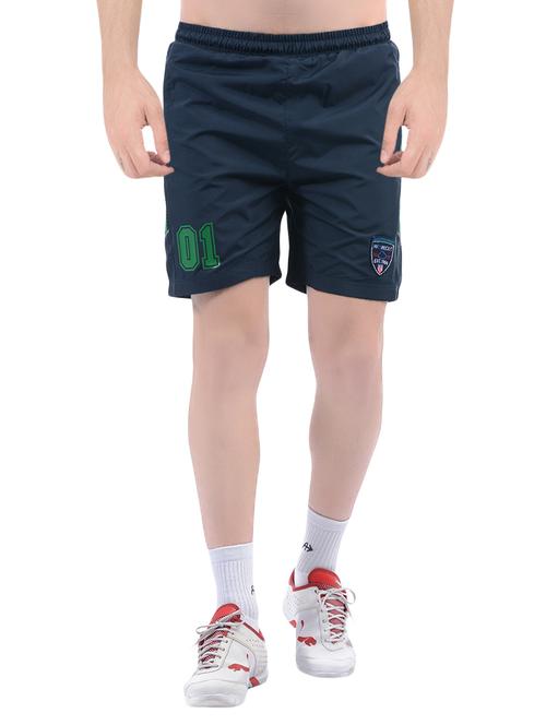 navy blue side striped shorts - 14124527 - Very Small Image - 1