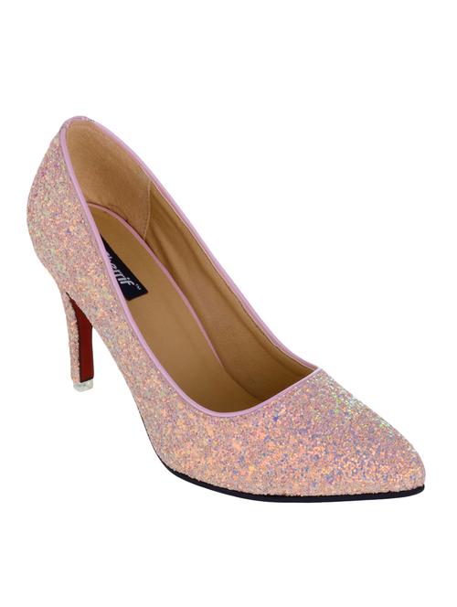 pink faux leather slip on pumps - 14125513 - Very Small Image - 1