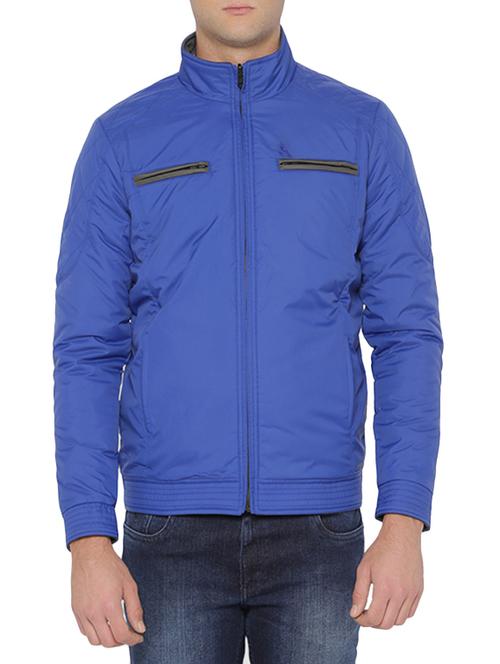 blue polyester casual jacket - 14126548 - Very Small Image - 1