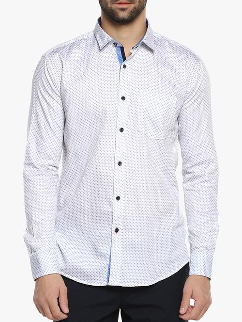 white cotton casual shirt - 14126955 - Very Small Image - 1