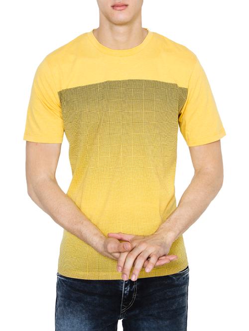 yellow cotton t-shirt - 14127247 - Very Small Image - 1