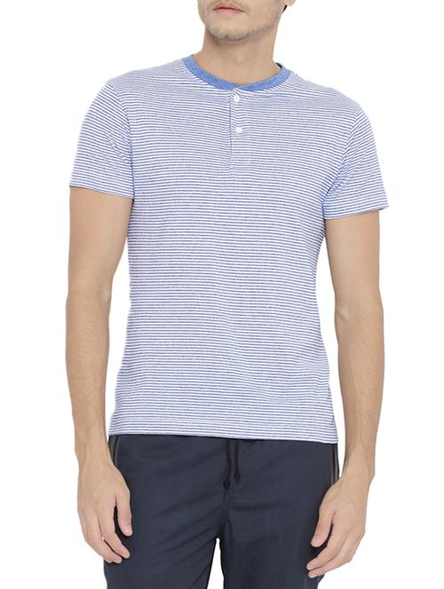 blue cotton t-shirt - 14127895 - Very Small Image - 1