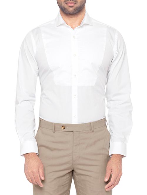 white cotton formal shirt - 14128183 - Very Small Image - 1