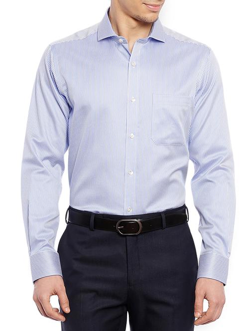 blue cotton formal shirt - 14128186 - Very Small Image - 1