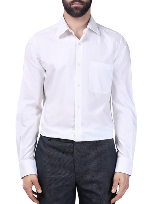 white cotton formal shirt - 14128243 - Very Small Image - 1