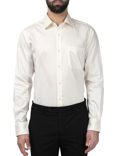 white cotton formal shirt - 14128372 - Very Small Image - 1