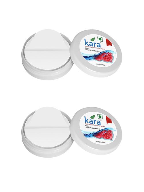 kara wipes nail polish remover, rose (30 pulls) (pack of 2) - 14128491 - Very Small Image - 1