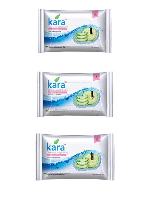 kara refreshing facial wipes - 14128503 - Very Small Image - 1