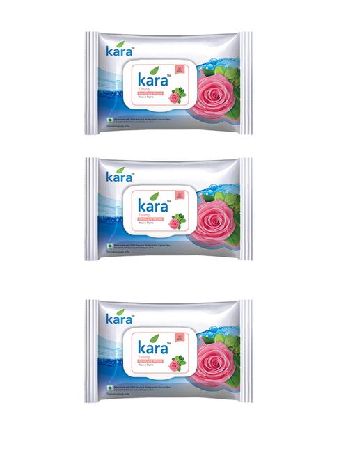 kara toning skin care wipes rose and thyme - 14128519 - Very Small Image - 1