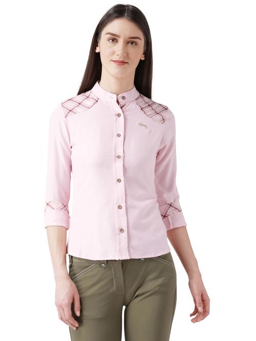 light pink cotton shirt - 14128903 - Very Small Image - 1