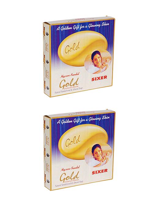 mysore pure sandal gold premium soap (125g x 2) gift pack of 2 - 14128975 - Very Small Image - 1