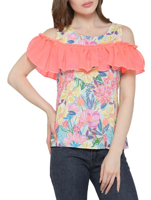 orange cotton regular top - 14129310 - Very Small Image - 1
