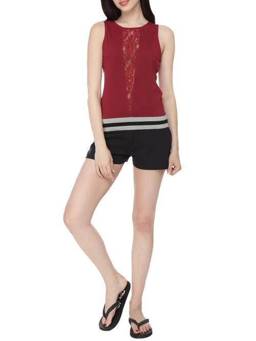 red cotton nightwear set - 14129913 - Very Small Image - 1
