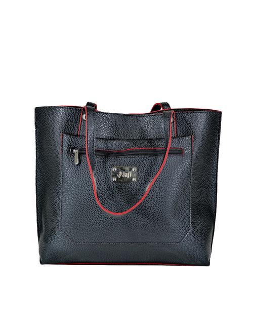 black leatherette tote - 14130362 - Very Small Image - 1