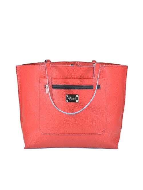 red leatherette regular tote - 14130364 - Very Small Image - 1