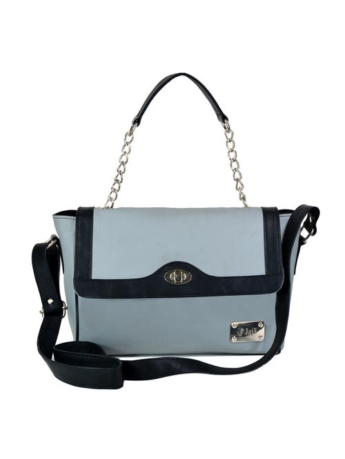 grey leatherette regular handbag - 14130375 - Very Small Image - 1