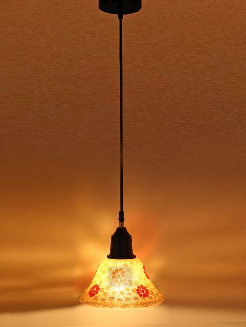 decorative colorful glass hanging lamp - 14132630 - Very Small Image - 1