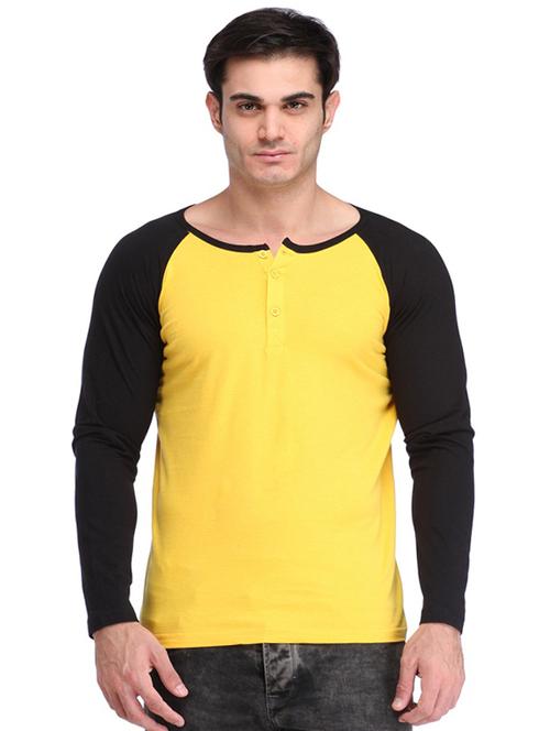 yellow cotton raglan t-shirt - 14134694 - Very Small Image - 1
