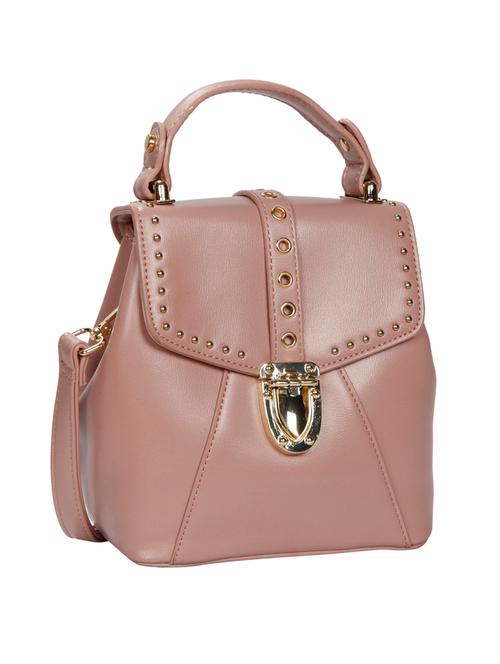 pink leatherette regular satchel - 14135652 - Very Small Image - 1