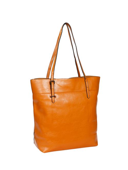 tan leatherette regular tote - 14135666 - Very Small Image - 1