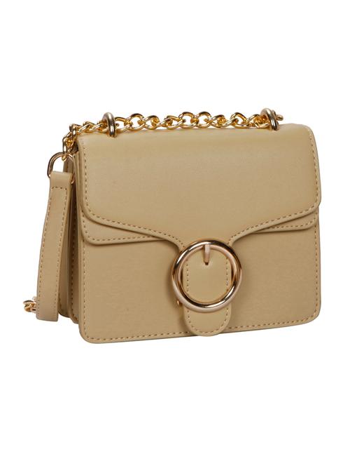 beige leatherette sling bag - 14135702 - Very Small Image - 1