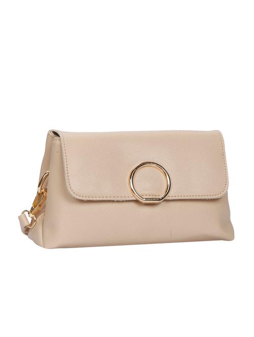 beige leatherette sling bag - 14135713 - Very Small Image - 1