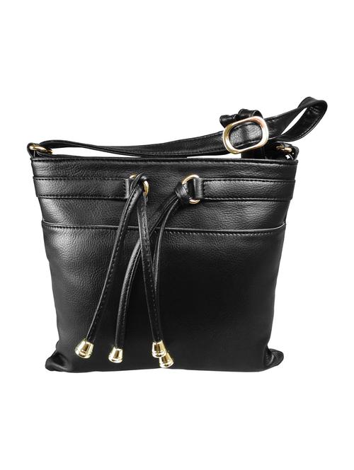 black leatherette sling bag - 14136043 - Very Small Image - 1
