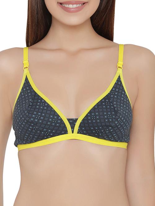 dark blue cotton regular bra - 14136505 - Very Small Image - 1