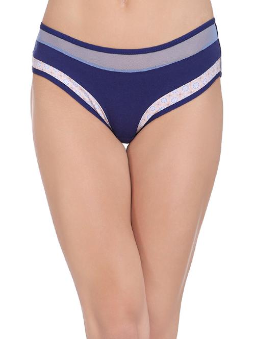 navy blue cotton bikini panty - 14136561 - Very Small Image - 1