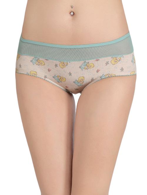 beige cotton hipster panty - 14136634 - Very Small Image - 1