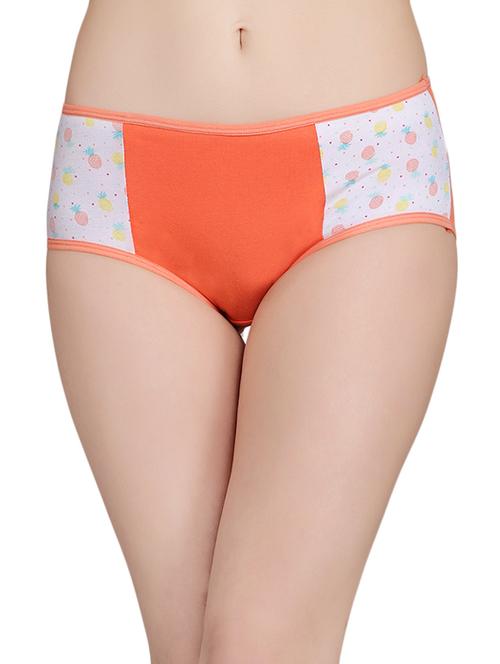 orange cotton hipster panty - 14136671 - Very Small Image - 1